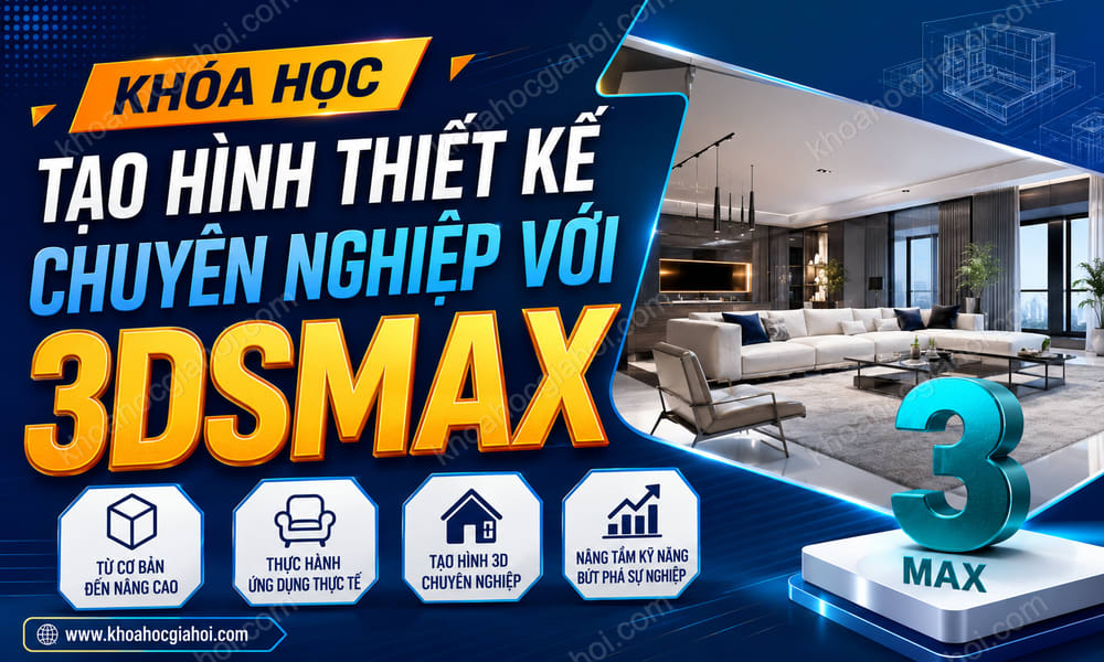 Khóa Học Tạo Hình Thiết Kế Chuyên Nghiệp Với 3dsmax