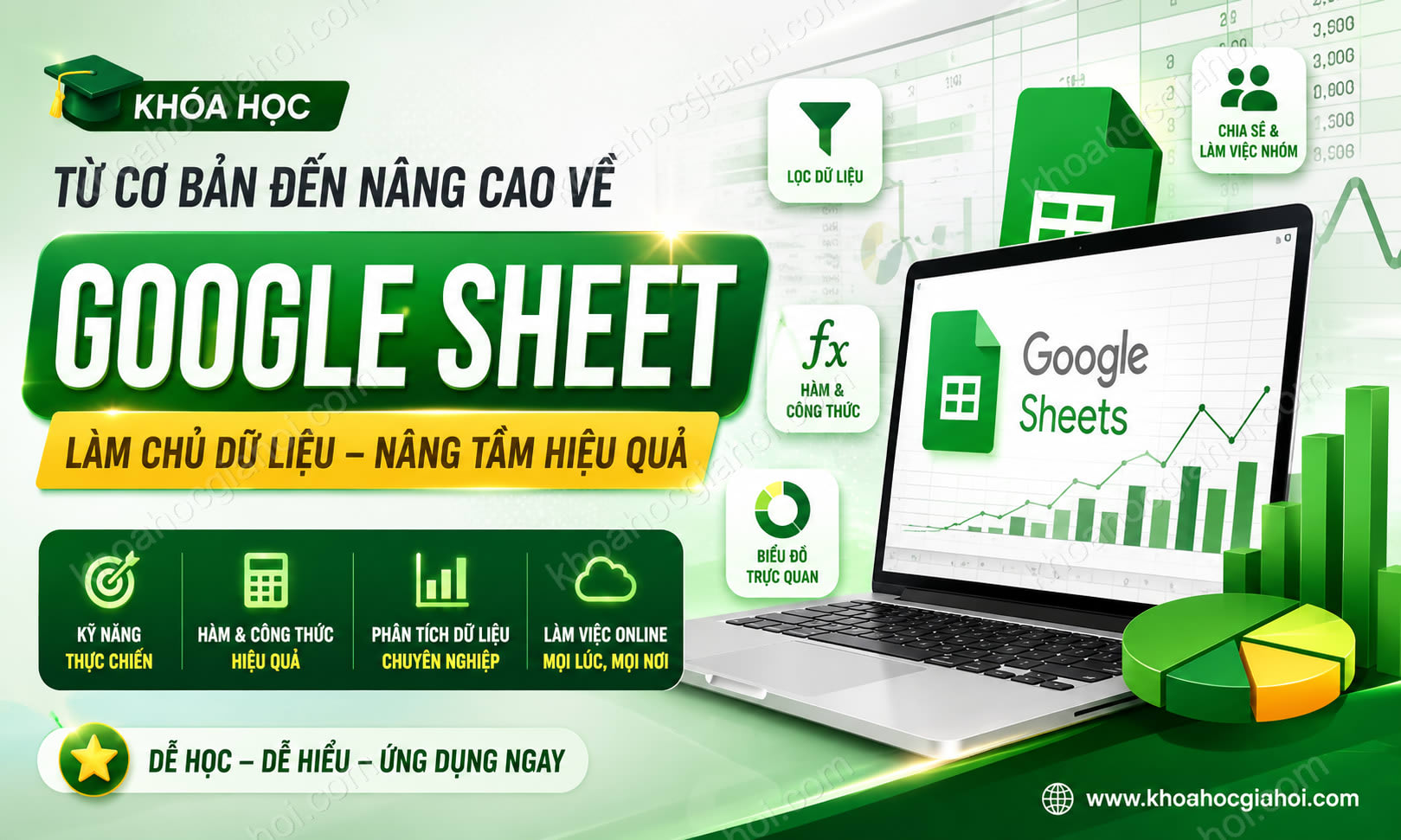 Khóa Học Từ Cơ Bản Đến Nâng Cao Về Google Sheet