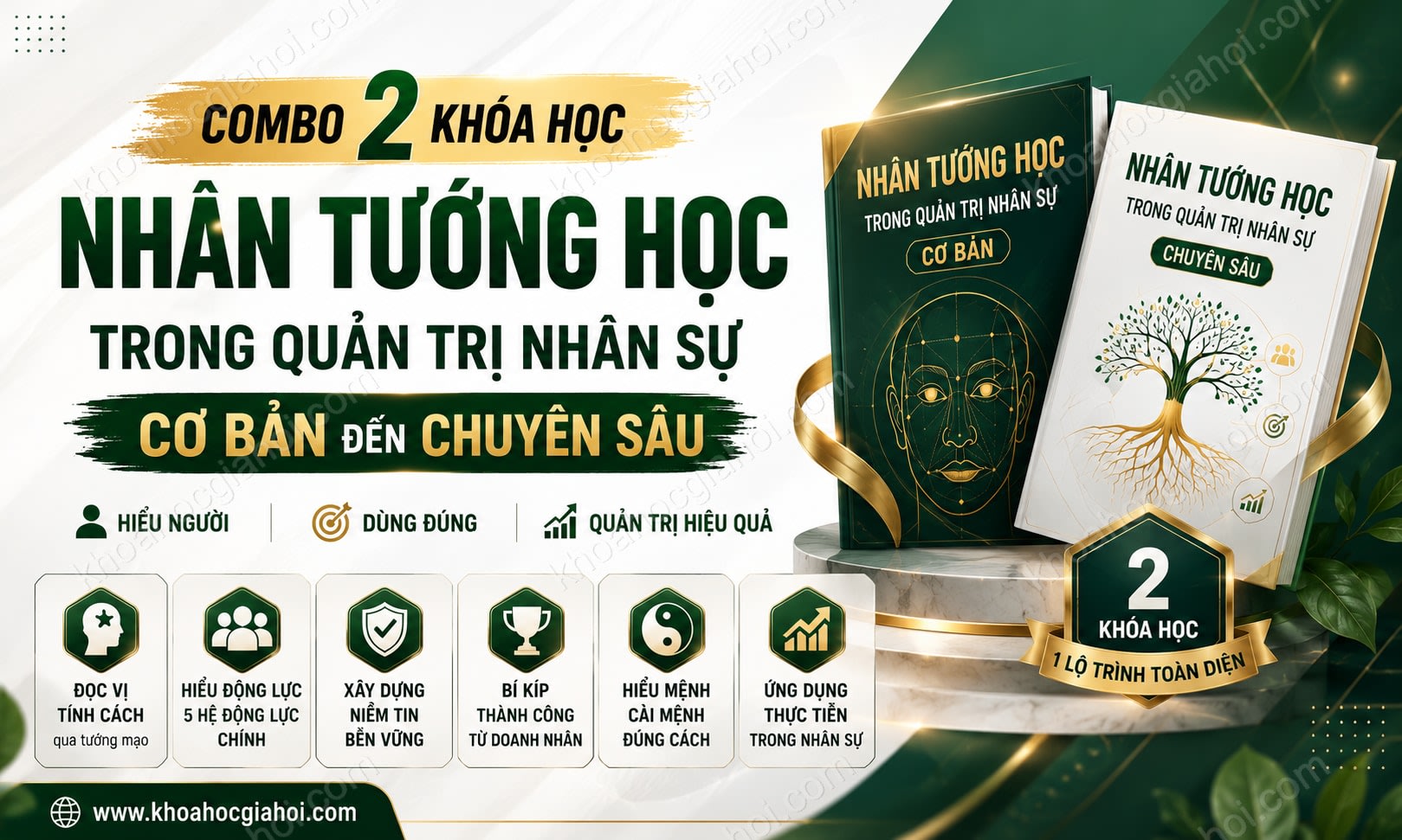 Combo 2 Khóa Học Nhân Tướng Học Trong Quản Trị Nhân Sự Cơ Bản Đến Chuyên Sâu