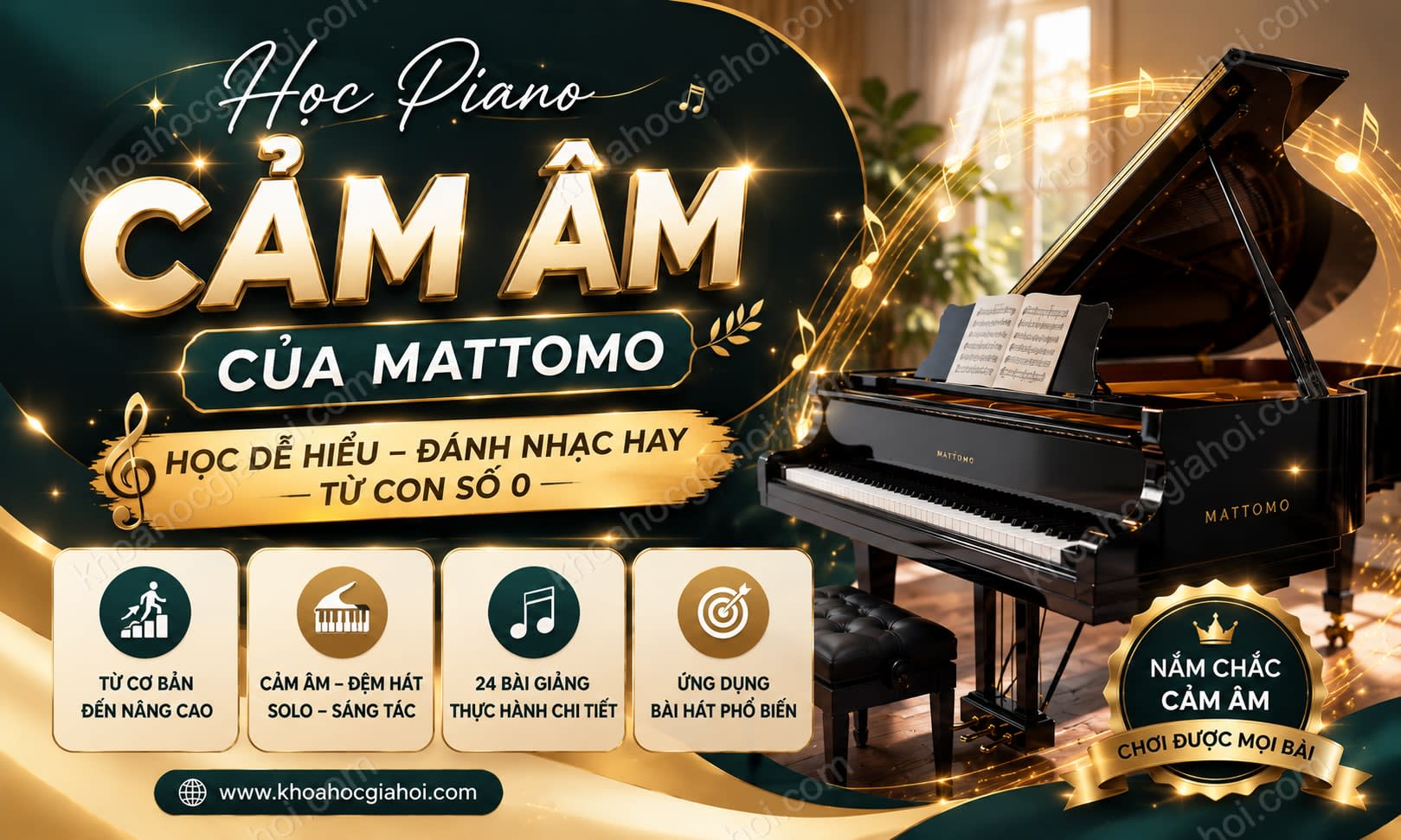 Khóa Học Piano Cảm Âm Của Mattomo