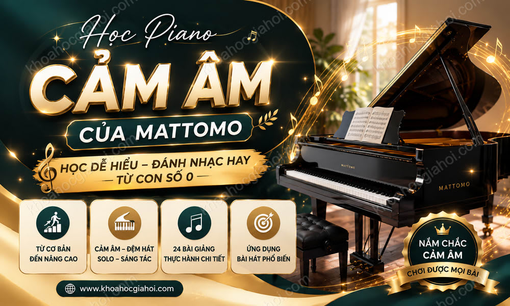 Khóa Học Piano Cảm Âm Của Mattomo