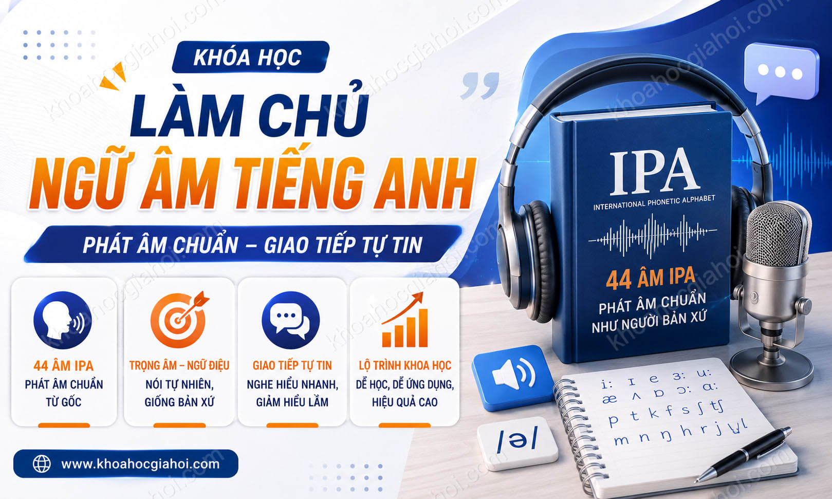 Khóa Học Làm Chủ Ngữ Âm Tiếng Anh
