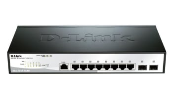 D-LINK DGS-1210-10 8-Port Gigabit Smart Managed Switch (8 10/100/1000 ports + 2xSFP) - NON-POE!