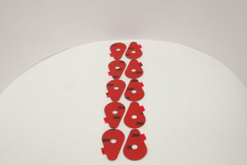 Adhesive for Display organicer with recoiler  (10 pcs/sheet)