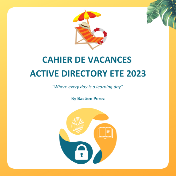 Cahier de vacances Active Directory été 2023 - Version française