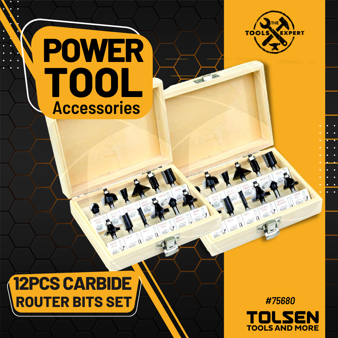 12 Pcs Carbide Router Set