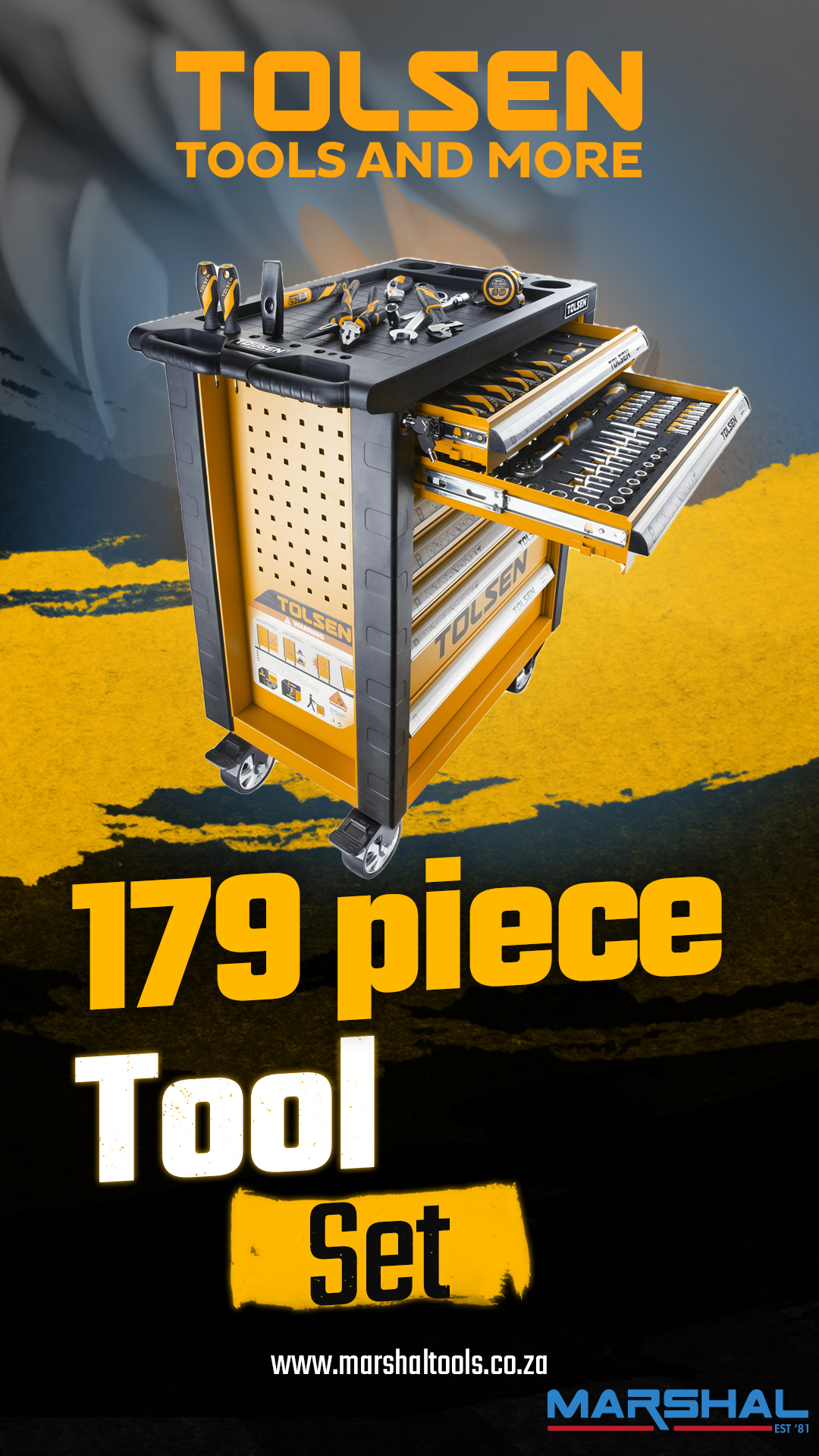 179 piece tool set