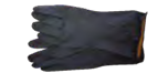 BLACK INDUSTRIAL RUBBER GLOVE ROUGH PALM 35cm