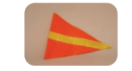 BUGGY WHIP FLAG — ORANGE