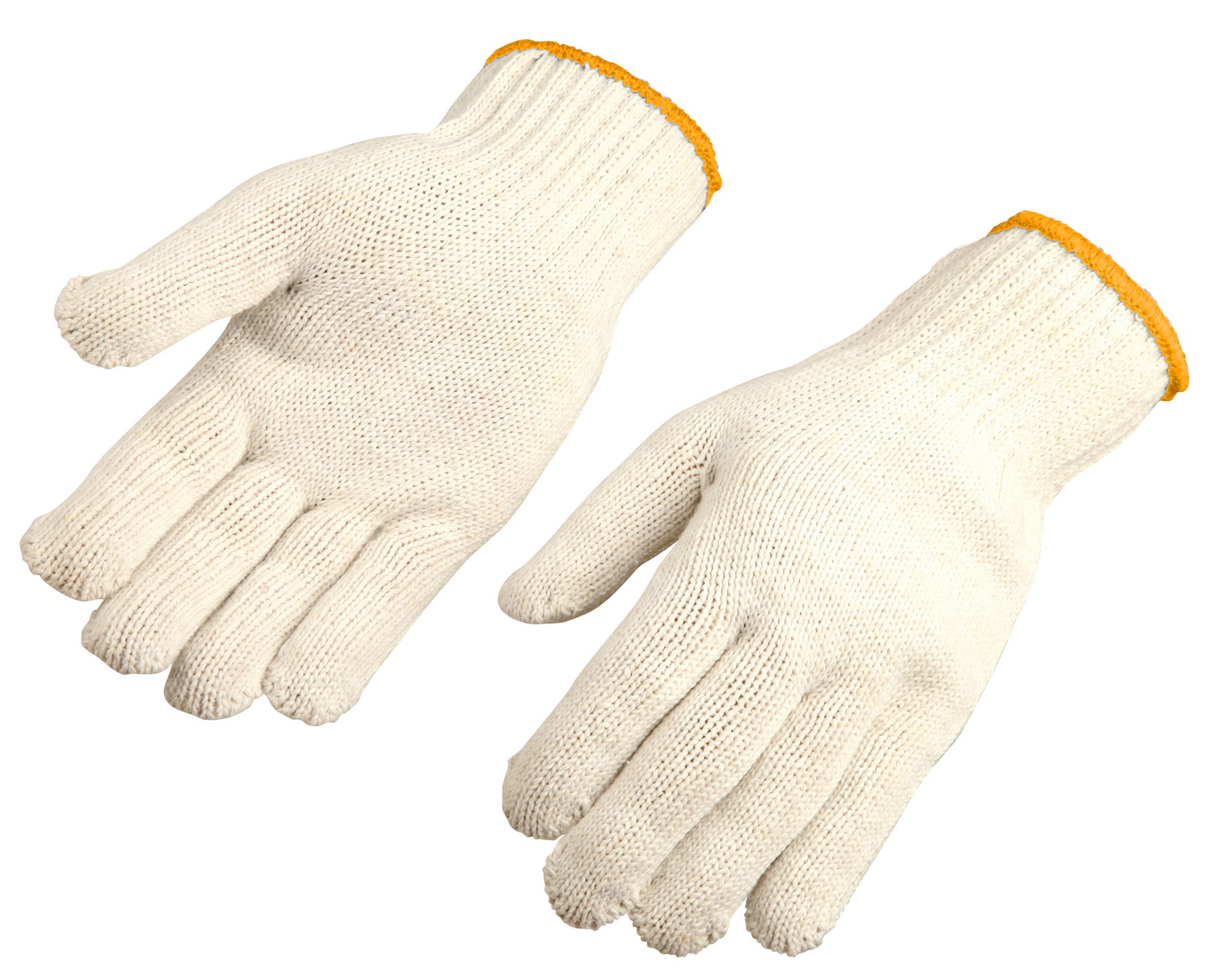 Cotton Knit Work Gloves White