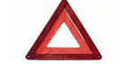 EMERGENCY WARNING TRIANGLE — PLASTIC