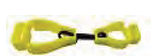 GLOVE CLIP — PLASTIC LIME GREEN