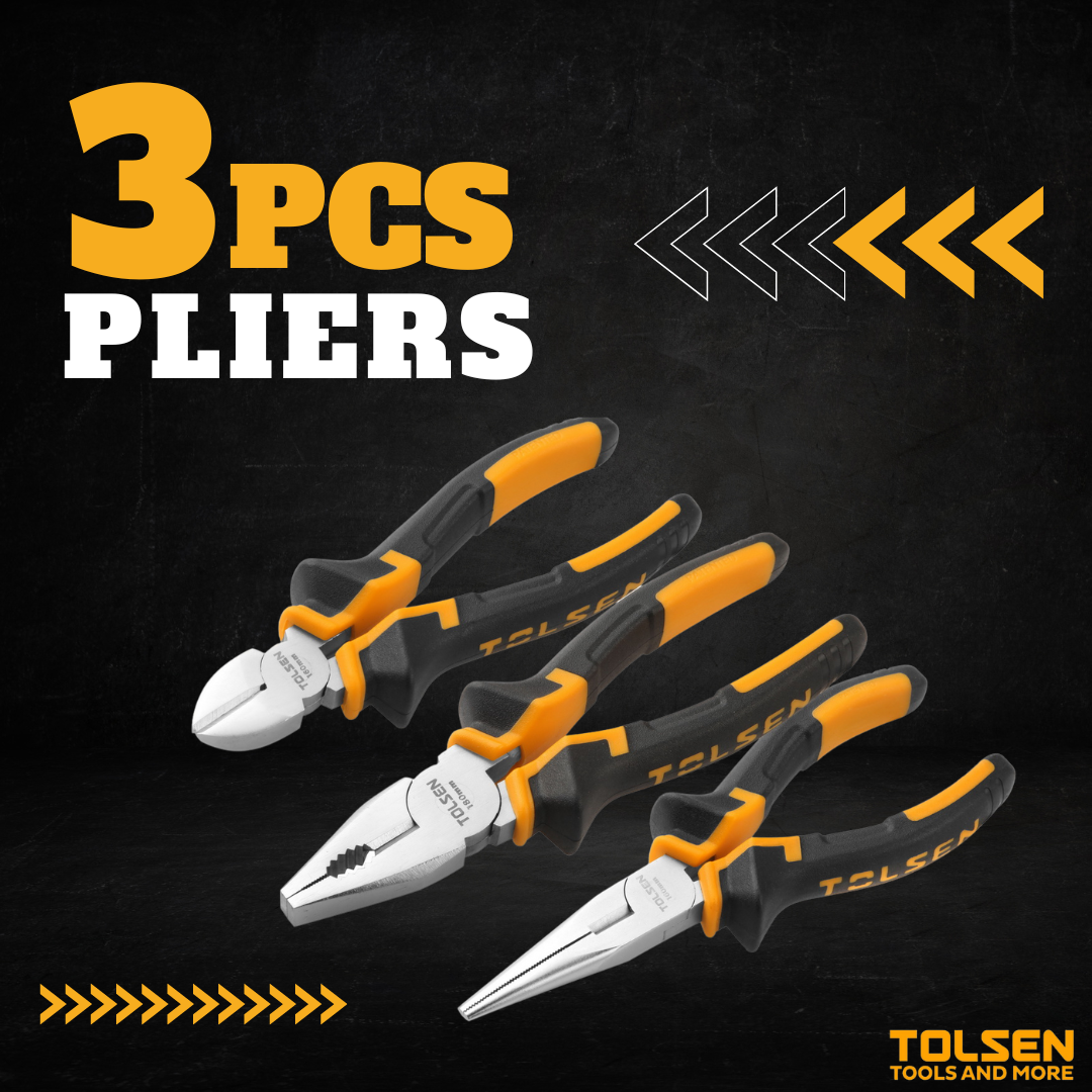 Tolsen 3 PCS Pliers