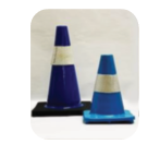 BLUE SOFT PVC TRAFFIC CONE 300mm