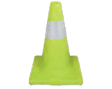 YELLOW SOFT PVC TRAFFIC CONE 300mm
