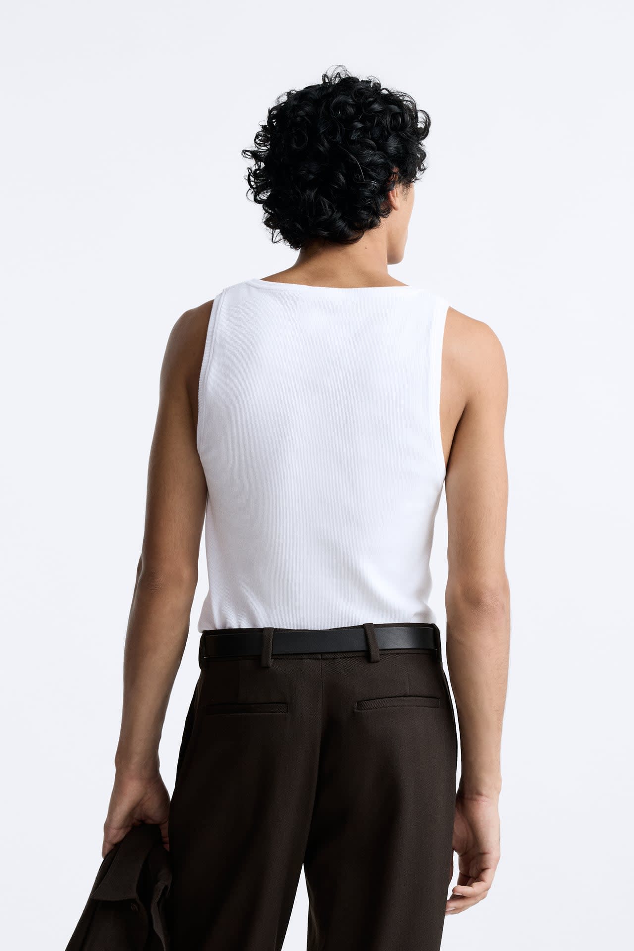 Camiseta Tank Canelada White - Image 2