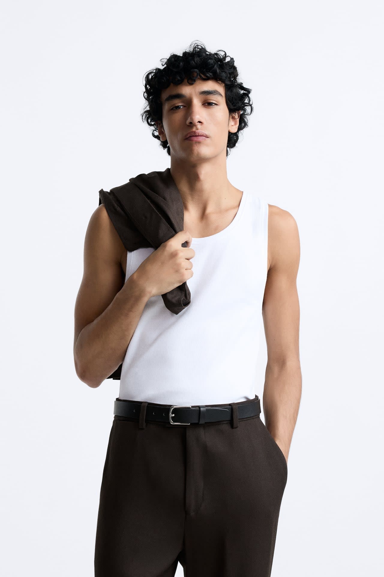 Camiseta Tank Canelada White - Image 1