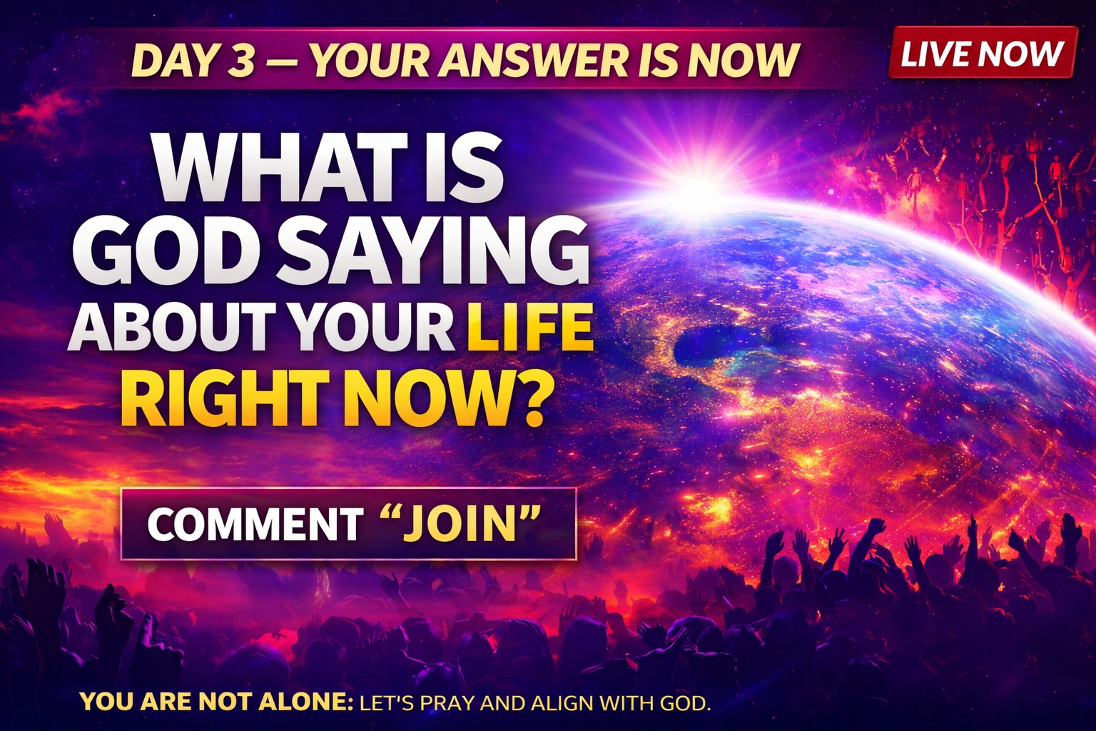 🎬 Watch Party: What Is God Saying About Your Life Now? - Join Day 3