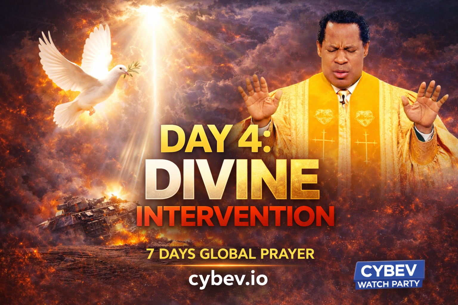 🎬 Watch Party: DAY 4 || 7 DAY GLOBAL PRAYER AND FASTING WITH PASTOR CHRIS|| DIVINE INTERVENTION