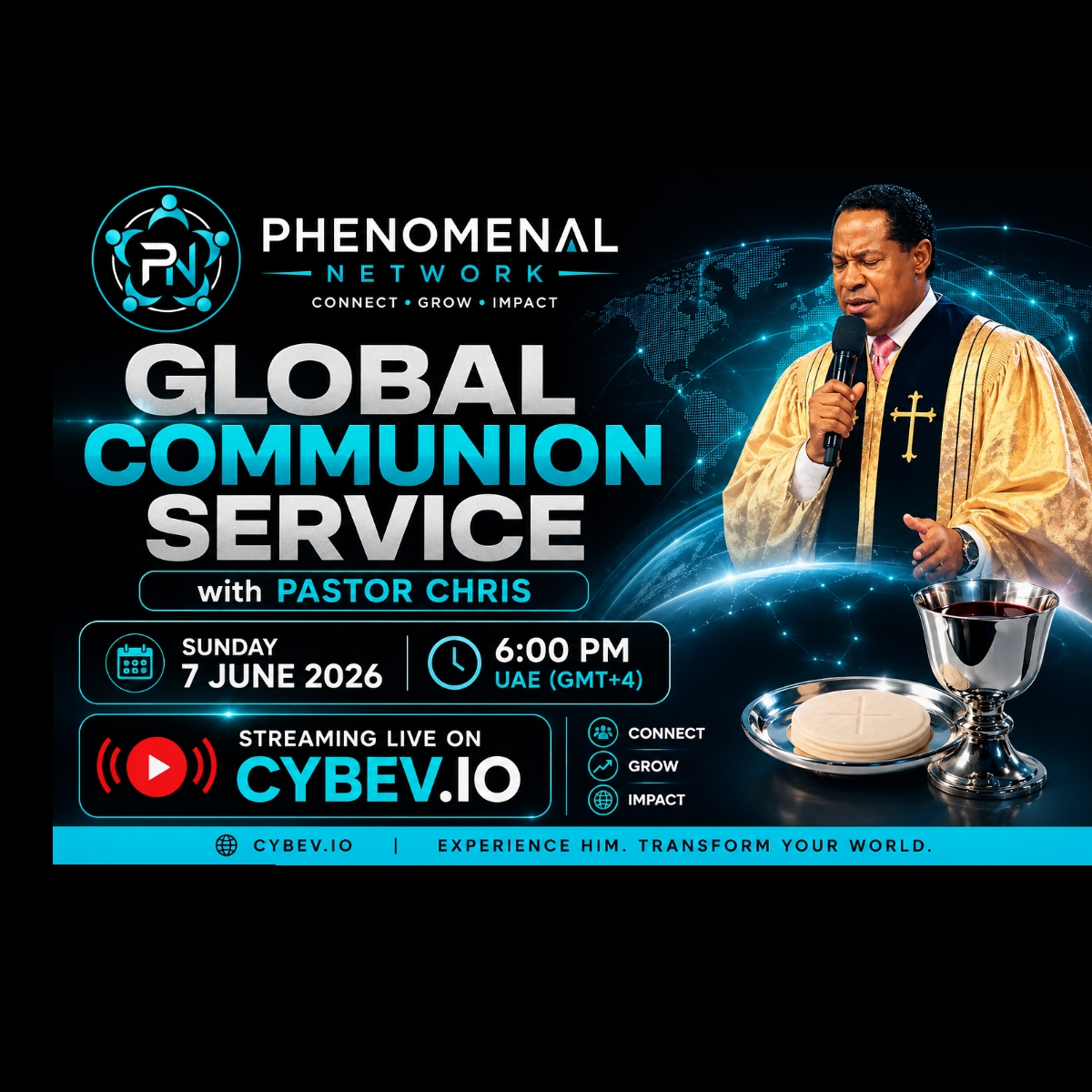 🎬 Watch Party: JUNE GLOBAL COMMUNION SERVICE WITH PASTOR CHRIS