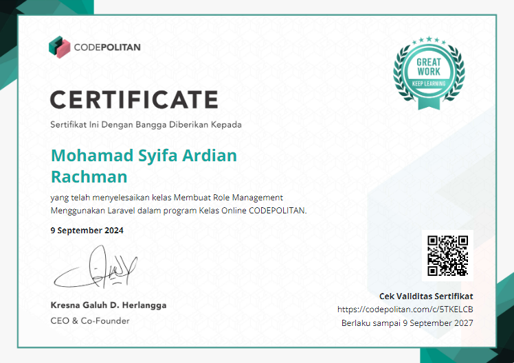 Certificate 2