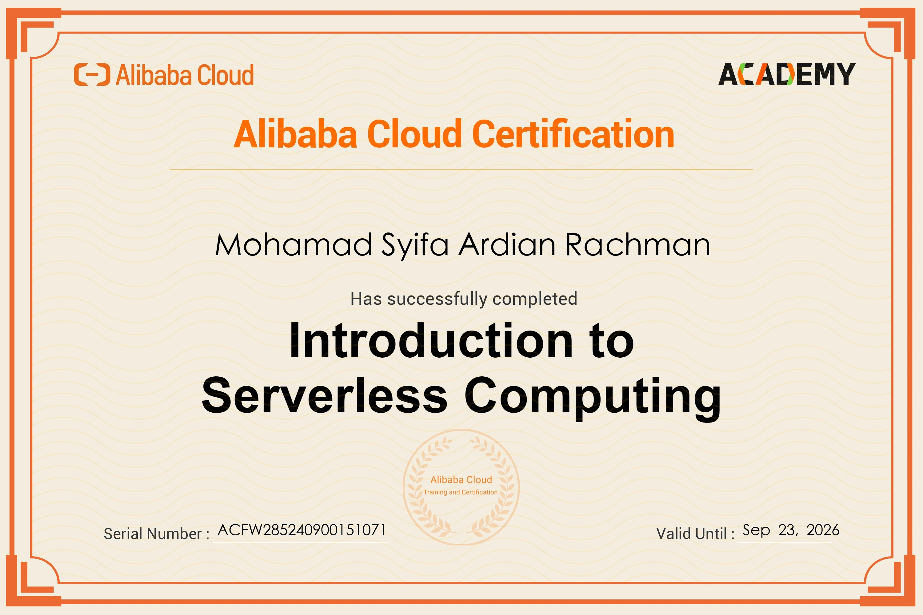 Certificate 2