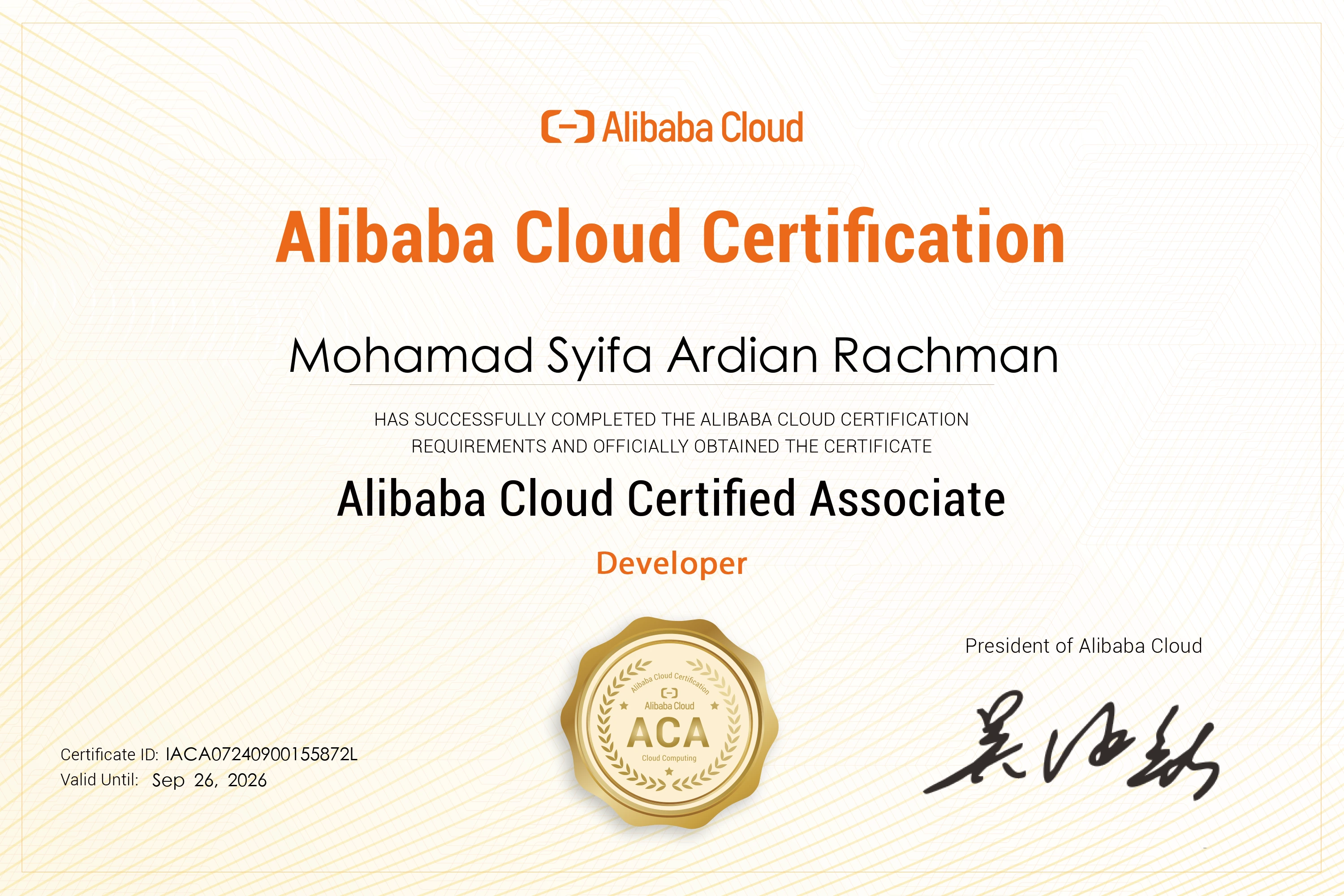 Certificate 2