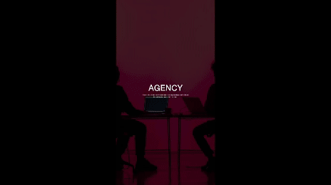 Infinite scroll agency website