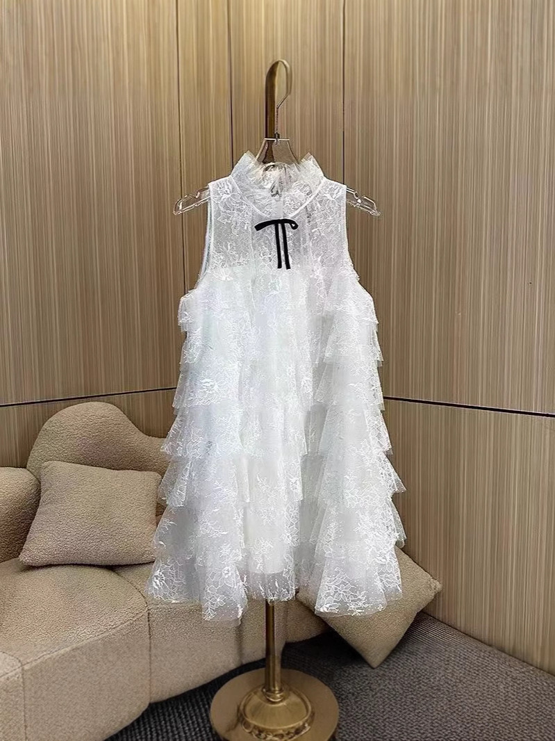 Flora tiered mini dress