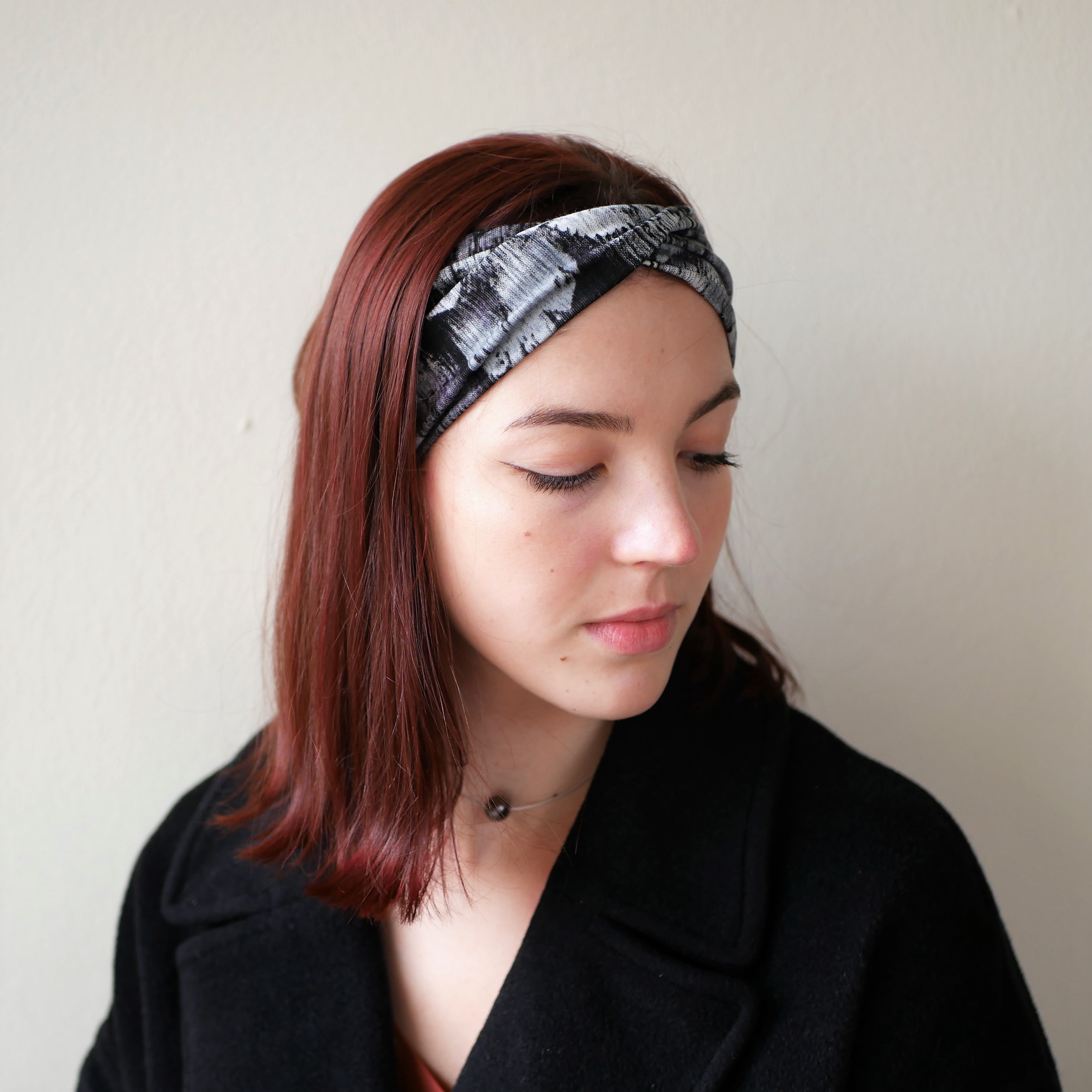 Double twist headband, wide headband, turban headband, yoga headband, workout headband