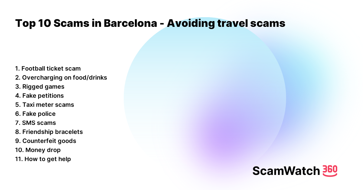 tourist scams in barcelona