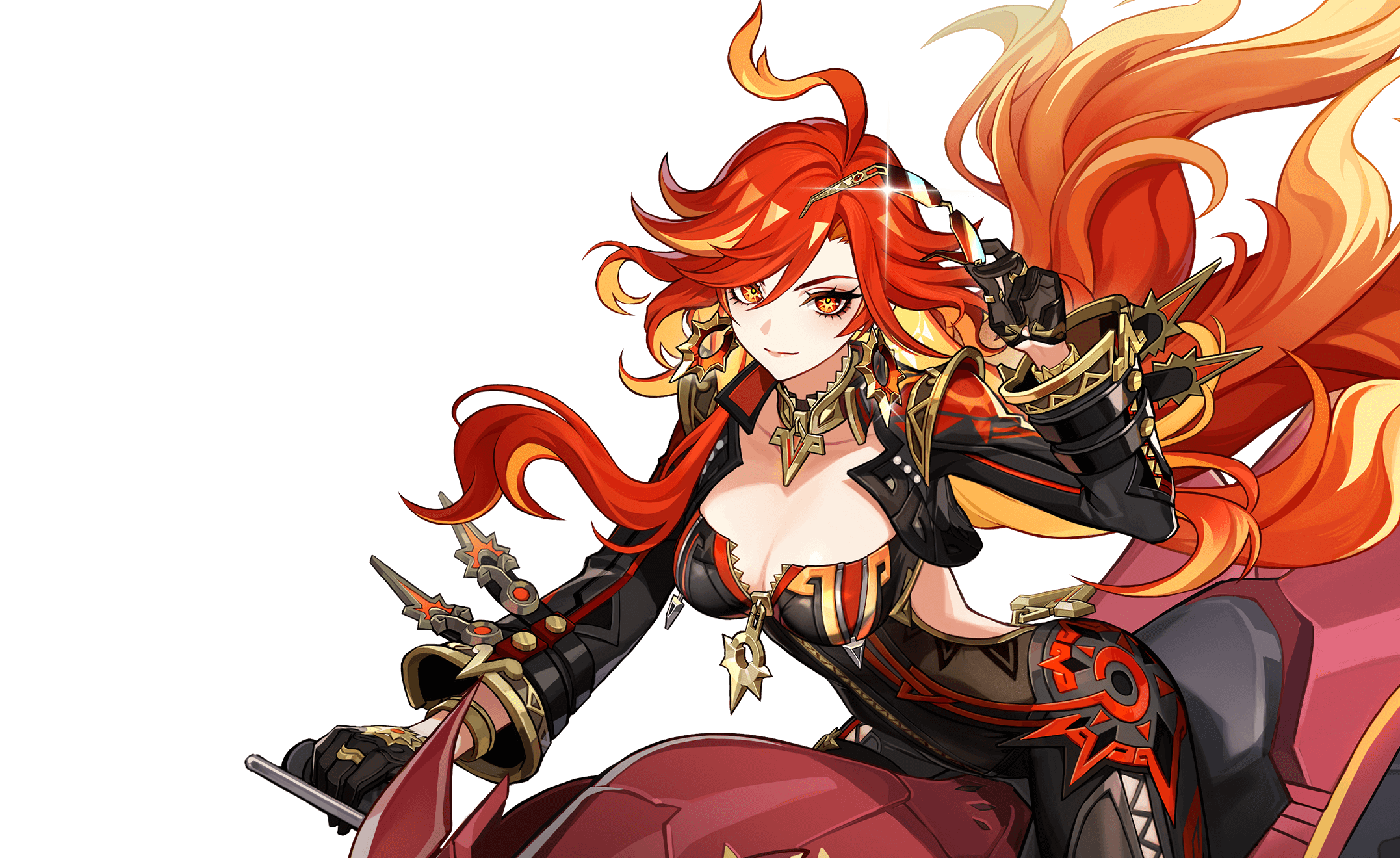 Mauvika (the Pyro Archon) from Genshin Impact