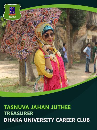 Tasnuva Jahan Juthee - Treasurer-Dhaka University Career Club