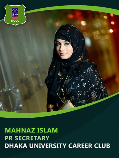 Mahnaz Islam - Public Relation Secretary-Dhaka University Career Club