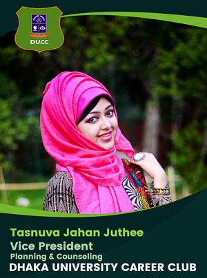 Tasnuva Jahan Juthee - Vice President (Planning and Counseling) - DUCC - 2017-18