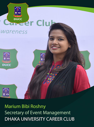 Marium Bibi Roshny - Event Planning and Management Secretary - DUCC - 2017-18