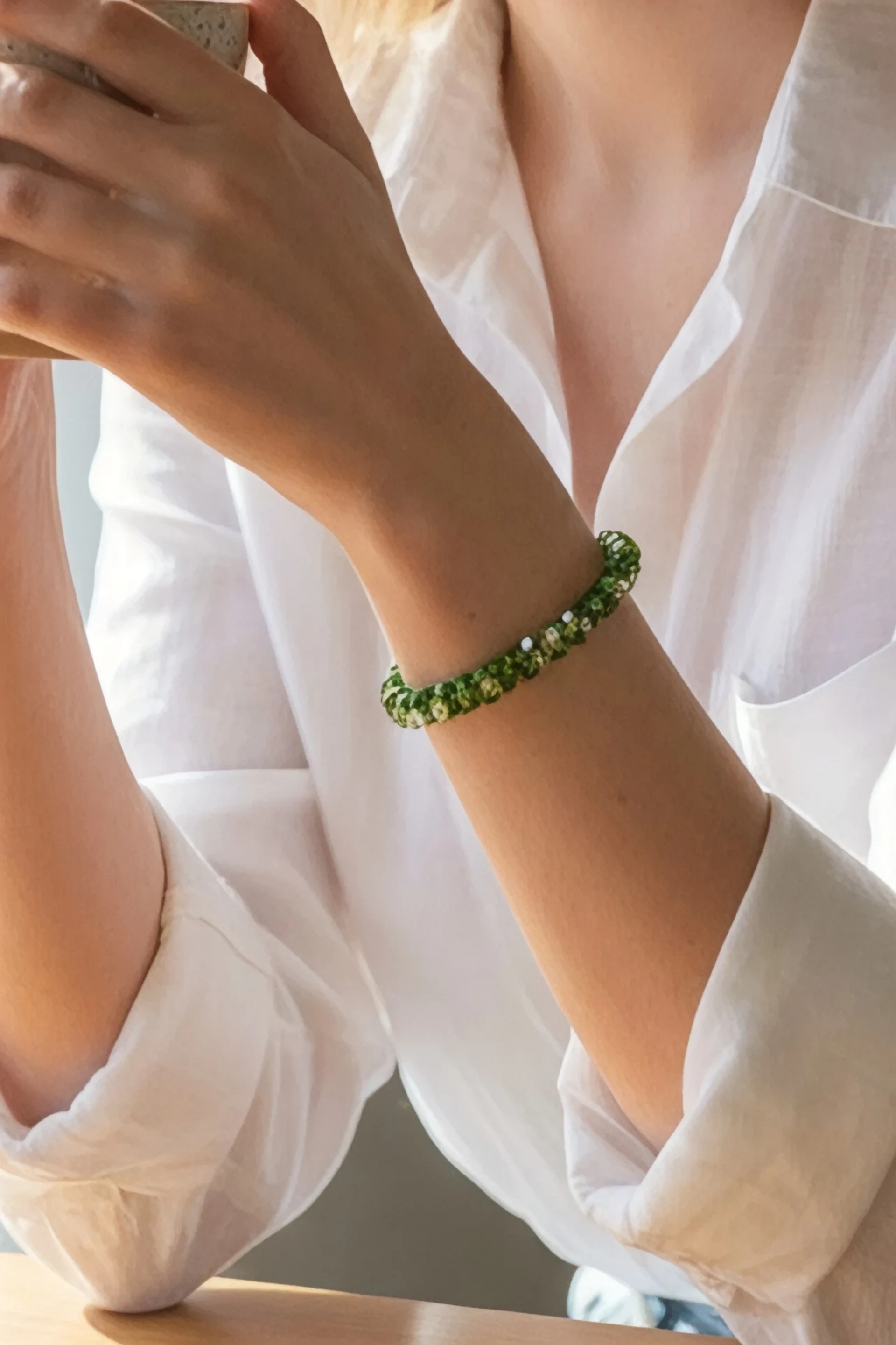 Pulsera pepas verdes - imagen 3
