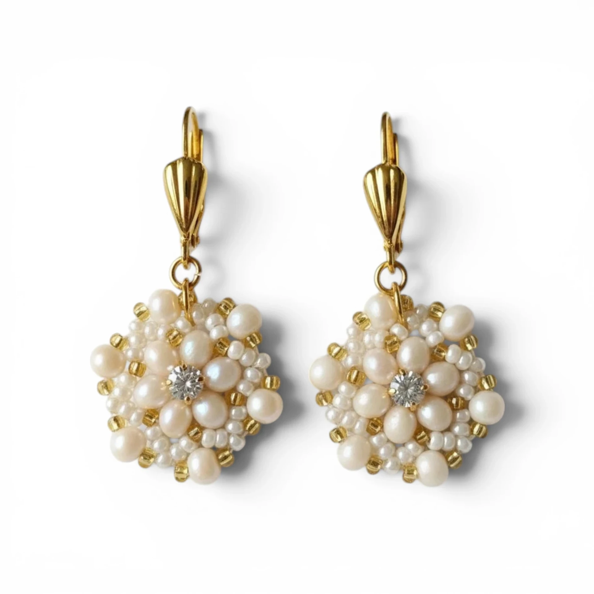 Arete pepa blanca
