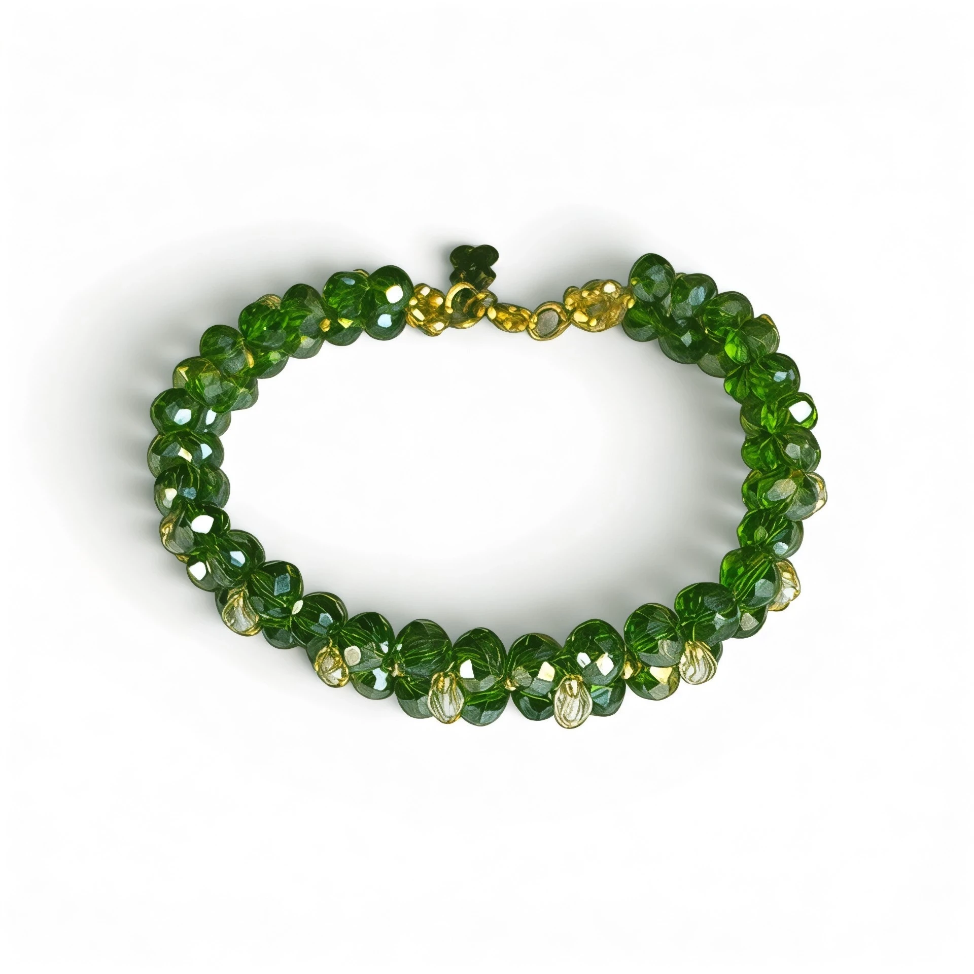 Pulsera pepas verdes