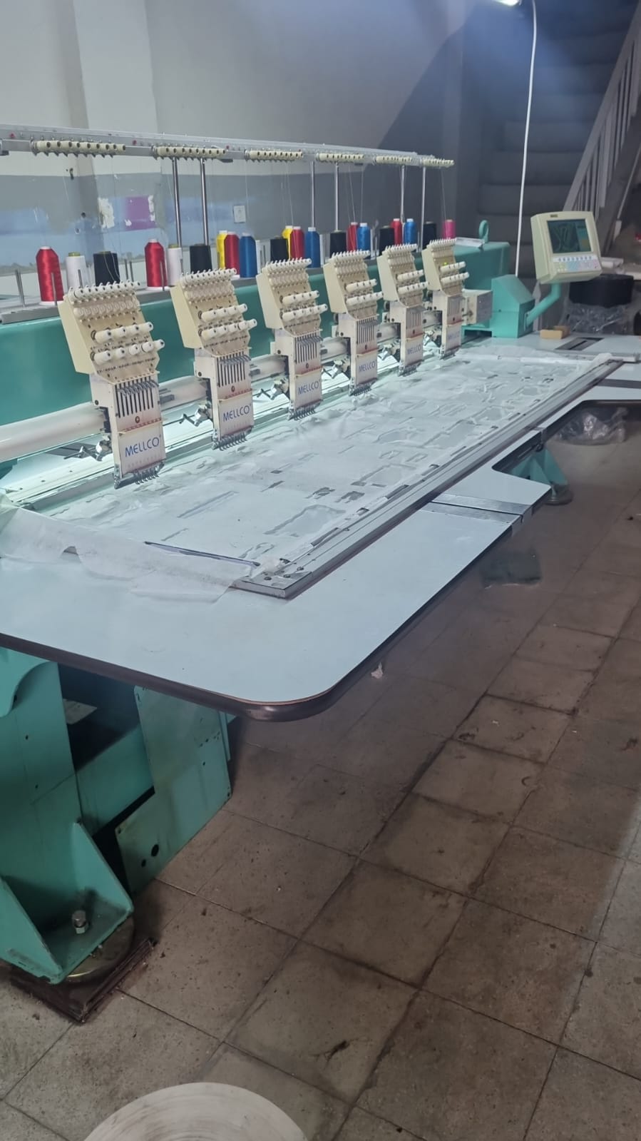 Satılık 2007 model 6 kafa 9 iğne 40x80 kasnak ölçüsü nakış makinesi - 3