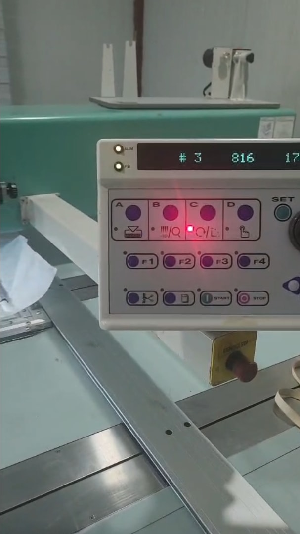 Satlık Tajima 2006 model 9 kafa  64,5x100 kasnak ölçüsü çift pul ve lase kurdele nakış makinesi - 2