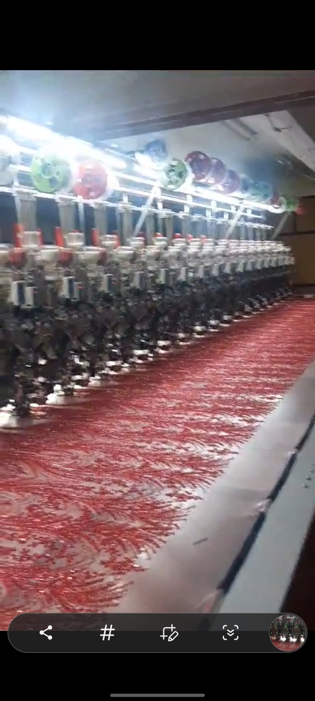 Satılık maya marka 34 kafa 4 boncuk çift pullu 2023 model 33×160 kasnak ölçüsü nakış makinesi. - 2