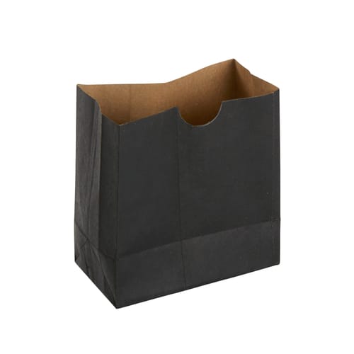 American Metalcraft SBB3 3-3/8" x 1-3/4" x 3-1/2" Black Disposable Mini Snack Bag