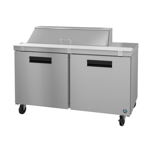 Hoshizaki SR60B-12 60" Sandwich Top Prep Refrigerator with 2 Doors for 12 Pans