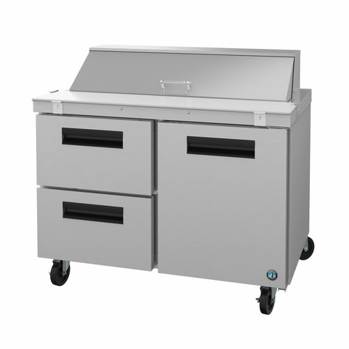 Hoshizaki SR48B-12D2 Steelheart B Series 48" 2 Drawer 1 Door Stainless Steel Refrigerated Sandwich Prep Table