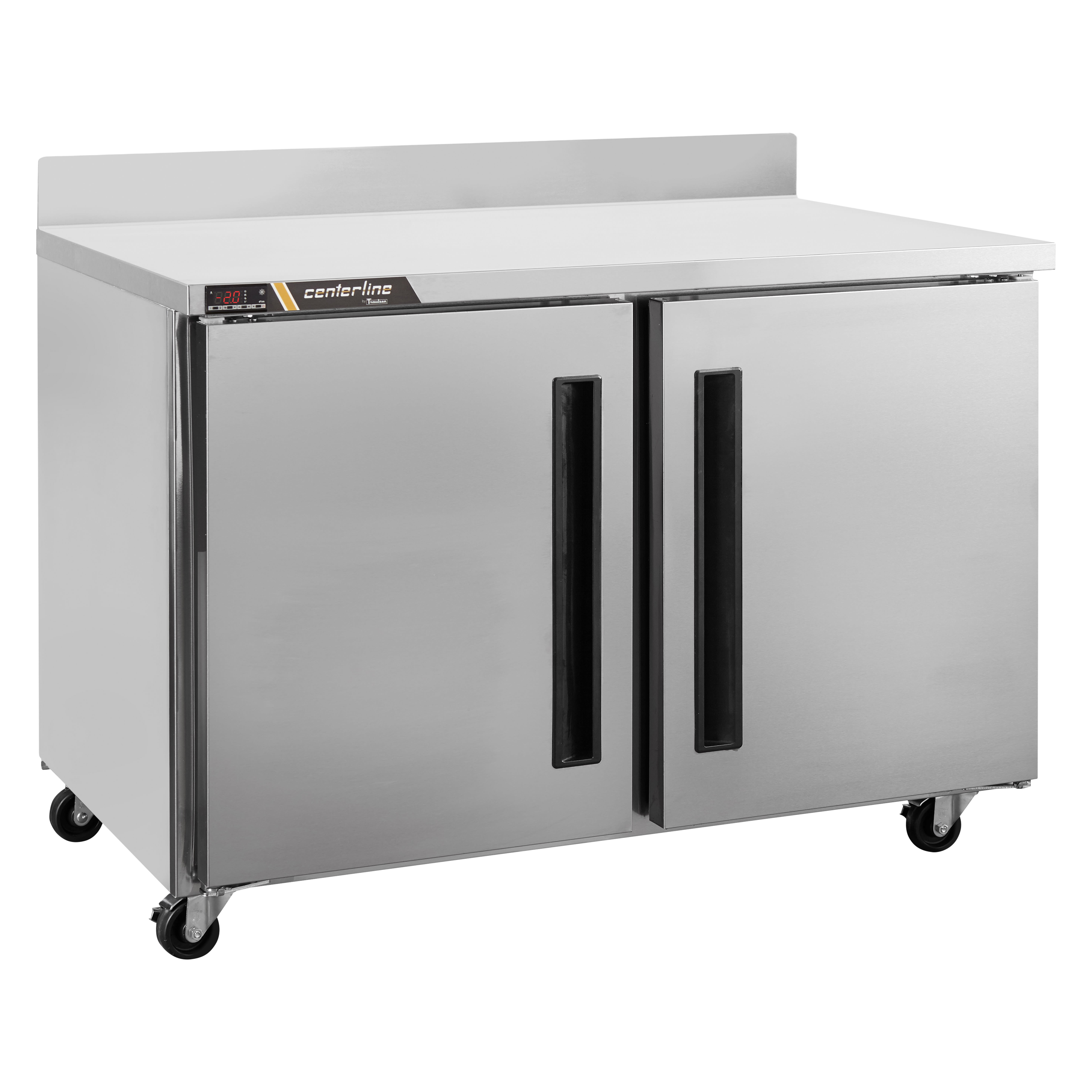 Traulsen CLUC-48F-SD-WTLR C-Series 48" 2-Door Worktop Freezer with 4" Backsplash, Left/Right-Hinged