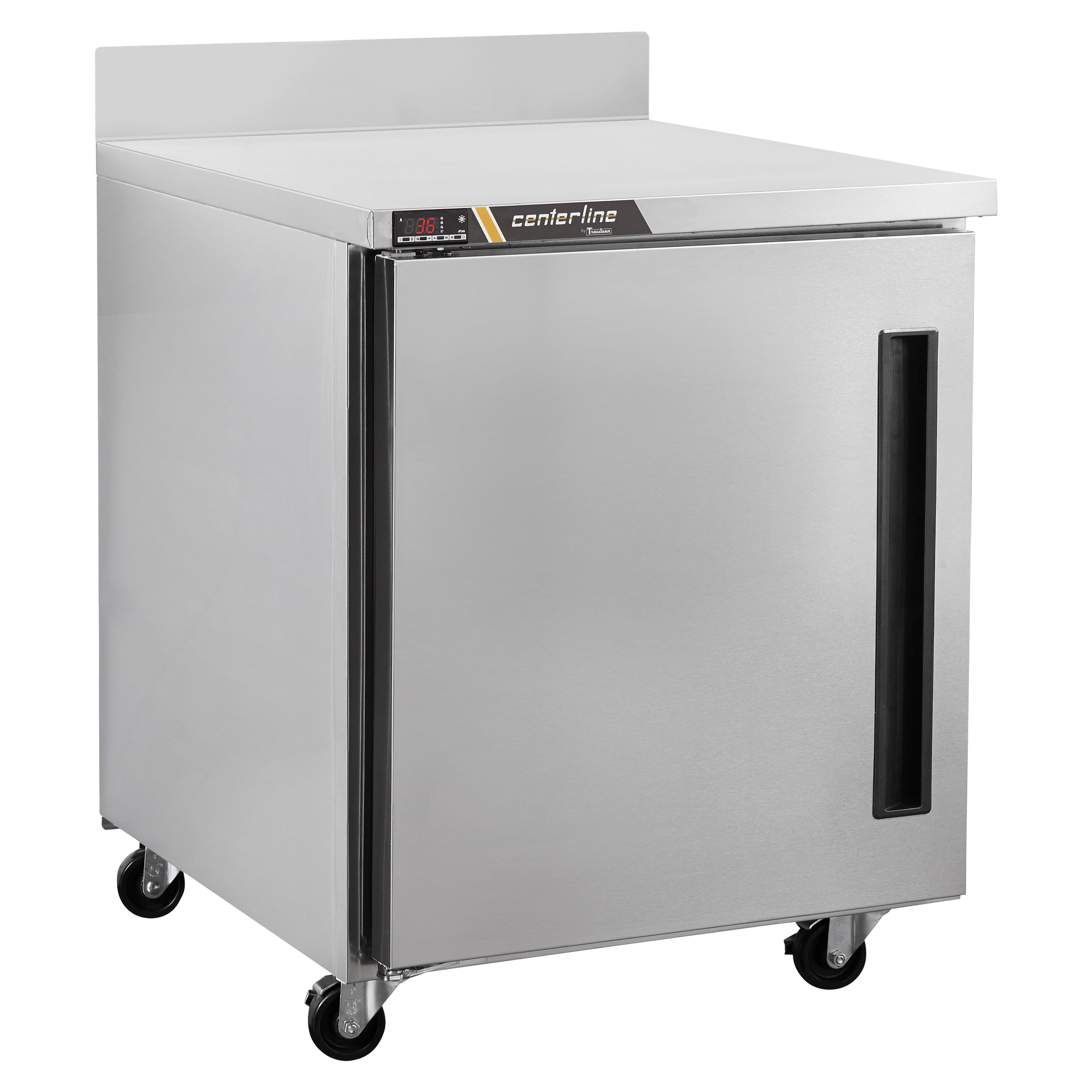 Traulsen CLUC-27R-SD-WTR C-Series 27" 1 Solid Door Worktop Refrigerator with 4" Backsplash, Right-Hinged