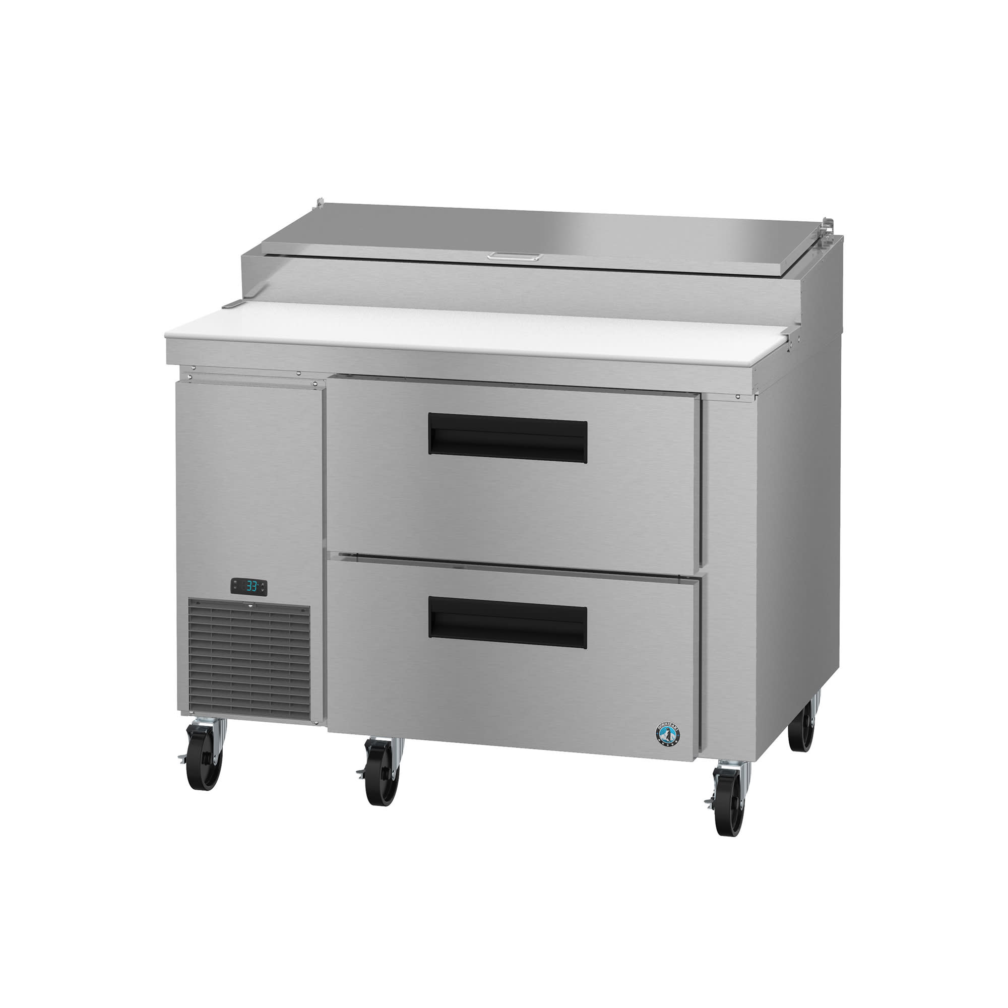 Hoshizaki PR46B-D2 Steelheart 46" 2-Drawer Refrigerated Pizza Prep Table