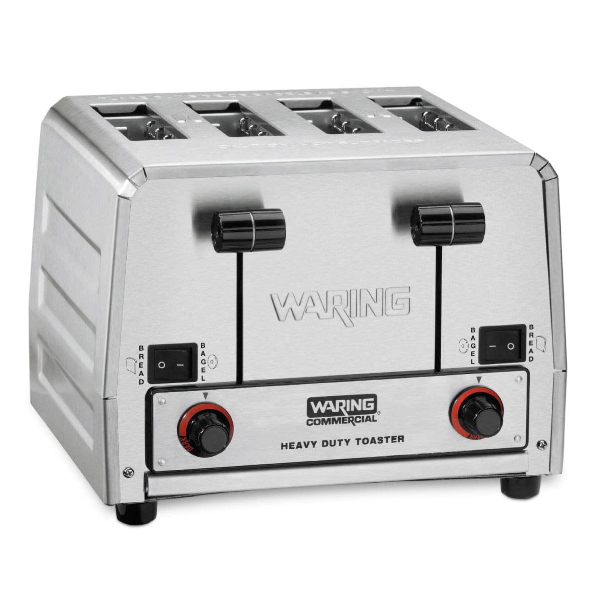 Waring® WCT855 4-Slot Heavy-Duty Bread & Bagel Toaster, 240V, 2700W