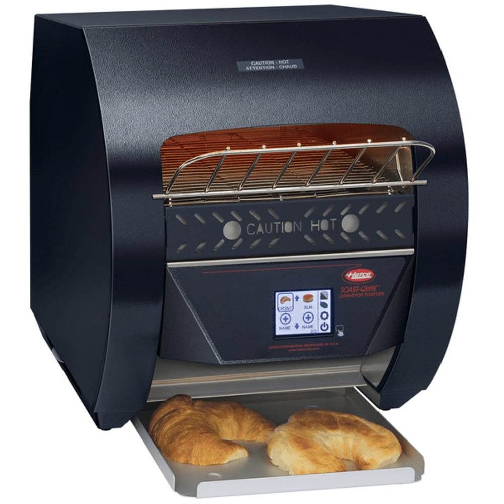Hatco TQ3-400 Toast-Qwik® Black Conveyor Toaster with 2" Opening, 120V